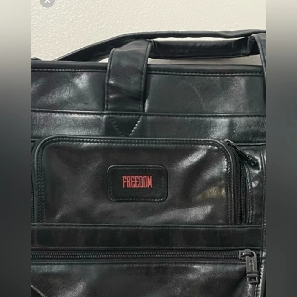 Tumi Leather Expandable Organizer‎ Laptop Briefcase Messenger Bag